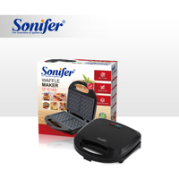 Sonifer SF-6149 Gaufrier électrique vertical 2 tranches avec plaques antiadhésives, personnalisable avec logo, nouveau modèle pour la maison