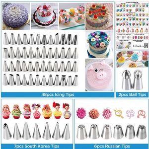 Kit de Herramientas para Decoración de Pasteles al por Mayor de Fábrica, 277 Piezas, Herramientas de Repostería, Boquillas para Glaseado, Mesa Giratoria para Pasteles, Herramientas para Hornear - Product Image 3