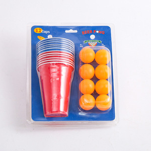 <span class=keywords><strong>Jeu</strong></span> à boire <span class=keywords><strong>jeu</strong></span> de bière <span class=keywords><strong>pong</strong></span> set Beer <span class=keywords><strong>Pong</strong></span> Party Cups Tasse rouge et bleue 16 OZ balle de tennis de table pour jeux de bière bienvenue Custom - Product Image 6
