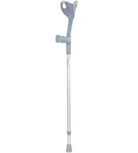 European Aluminum Alloy Single Lift Elbow Medical Hands Free Elbow Crutches Aluminum Adjustable Forearm Crutches