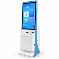 Mesin Pencetak Otomatis Kios Layar Sentuh Terminal Layanan Mandiri dengan Printer A4 Pemindai Kode QR Pembaca Kartu RFID OEM ODM