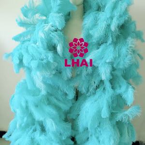 Écharpe en plumes d'autruche géante de 3,5 mètres, guirlande de plumes, <span class=keywords><strong>boa</strong></span> en plumes d'autruche pour spectacle de danse samba, scène, fête, spectacle - Product Image 3