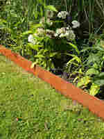 Bordure de pelouse en acier Corten moderne de luxe, finition thermolaquée, pour aménagement extérieur de jardins et de parterres de fleurs (vente en gros)