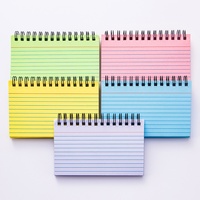 Bloc de Notas Estilo Instagram, Colorido, con Líneas Horizontales, Encuadernado en Espiral, 50 Hojas, Estilo Americano, Desprendible, para Estudiantes
