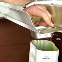 Système de drainage de toit, gouttière en aluminium pour l'eau de pluie, descente d'eau