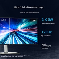 Layar Lengkung Dell 34" Quasi-4K Baru Original, 120Hz, Type-C 65W, Speaker Internal, Perangkat Keras Low Blue Light S3425DW