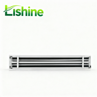 Diffuseurs linéaires Lishine modernes en plastique ABS et aluminium avec boîtier pour systèmes CVC d'entrepôt - Durables et réglables