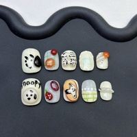Cadeaux en dropshipping, patchs pour ongles HA, vente en gros, produit fini, manucure courte, autocollants pour ongles amovibles, faits à la main, portables