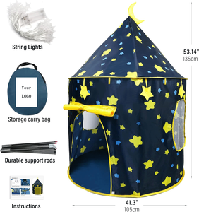 Tente de jeu pour enfants, <span class=keywords><strong>château</strong></span> de princesse pliable, tissu doux, portable, cadeau, maison de jeu, tente de <span class=keywords><strong>château</strong></span> pour enfants - Product Image 1