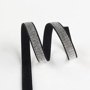 Fascia elastica del <span class=keywords><strong>reggiseno</strong></span> tessuta alta tenacità degli spallacci elastici di scintillio glassato all'ingrosso di prezzi di fabbrica - Product Image 4
