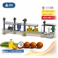Ligne de production complète d'huile de coco, équipement industriel tout-en-un pour l'Indonésie