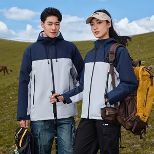 Veste d'extérieur pour <span class=keywords><strong>homme</strong></span>, <span class=keywords><strong>imperméable</strong></span>, pour la <span class=keywords><strong>randonnée</strong></span>, avec logo personnalisé, en softshell, chaude, à capuche, coupe-vent, pour l'hiver - Product Image 3