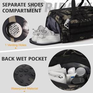 Tactical Gym Bag <b>for</b> <b>Men</b> 40L Large Capacity Duffle Bags with <b>Shoes</b> Compartment Sports Bag with Wet Compartment - Product Image 5