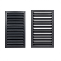 Grille de ventilation rectangulaire en alliage d'aluminium au design moderne RUIBOYOU, persienne de fenêtre étanche pour extérieur de bâtiment, garantie 1 an