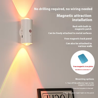 Veilleuse LED intelligente avec capteur d'ambiance magnétique, mini lampe murale colorée pour chambre à coucher, mini lampe murale à capteur pour couloir