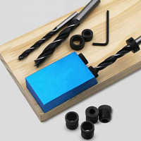 Kit de gabarit de perçage de trous de poche DIY 7 pièces/ensemble, avec localisateur de trous obliques, embout de perçage et guide de perçage angulaire, personnalisable, support OEM