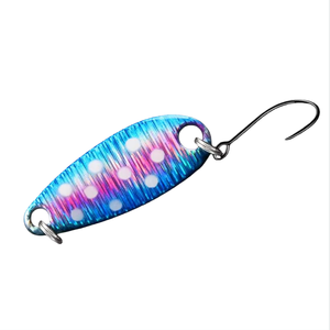 Leurre Cuillère Luminescent UV 2.3g 3.5g 5g en Alliage de Zinc, Micro-Anguille Métallique <span class=keywords><strong>pour</strong></span> Toutes les Couches d'Eau, Pêche à la <span class=keywords><strong>Truite</strong></span> et à la Perche en Eau Douce, Ultra-Léger - Product Image 1