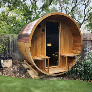 Sauna de Vapor con Aislamiento para <span class=keywords><strong>Terraza</strong></span>, <span class=keywords><strong>Estufa</strong></span> de Madera Sólida para 6 Personas, Control de Temperatura Inteligente Eléctrico - Product Image 5