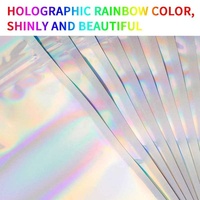 Sac holographique transparent en feuille d'aluminium personnalisé refermable petit emballage alimentaire en plastique zip-lock sacs en mylar anti-odeur