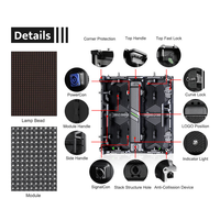 Layar LED Portabel P3.91 Terlaris, Kecerahan Tinggi, Tahan Air IP65, Untuk Indoor & Outdoor, Cocok untuk Sewa & Panggung