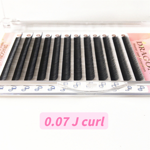 Rồng Dưới Lông Mi 5-6-7-8mm Mix J Curl Mới Dễ Dàng Quạt Lash Mở Rộng 0.07 Nhãn Hiệu Riêng Hải Quan Mềm Lông Mi Mở Rộng - Product Image 5