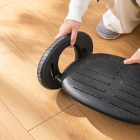 Repose-pieds ergonomique à bascule sous le bureau, réglable, avec rouleaux de massage en ABS, pour chaise de bureau, vente en gros, OEM, noir