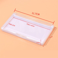 Boîte de rangement pour extensions de faux cils avec logo personnalisé Palette en plastique Organisateur de cils Présentoir Outils de maquillage Fournitures