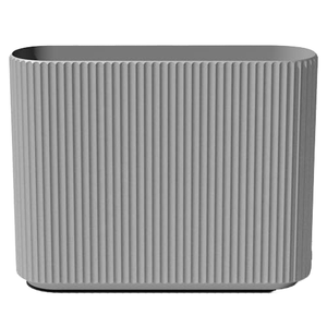 Garden Modern White Giant <b>Rectangular</b> Fiberglass Smooth Durable <b>Outdoor</b> Indoor Floor Large Decorative <b>Planter</b> Pot 2 Sizes - Product Image 1