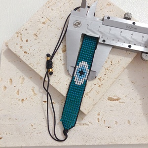 Bracelets en <span class=keywords><strong>macramé</strong></span> faits à la main bohèmes, ajustables, vente en gros de bijoux de mode, <span class=keywords><strong>bracelet</strong></span> tressé en perles de rocaille Miyuki - Product Image 4
