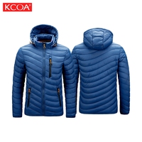 Manteaux rembourrés imprimés personnalisés Bulle Outdoor Zipper Puffer Manufacturer Warm Winter Men Puffer Jacket