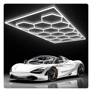 Lampada esagonale a nido d'ape Auto dettaglio luci da lavoro Bar autolavaggio stazione 110v 220v <span class=keywords><strong>Garage</strong></span> soffitto esagonale luce Led - Product Image 6