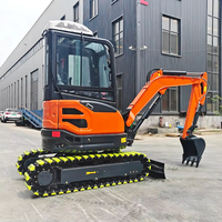 Mini Excavator 3.5 Ton 2 Ton 1 Ton Mesin Kubota EPA Penggali Kebun Pertanian Rumah Tangga Excavator Kecil Harga Mini Excavator Crawler