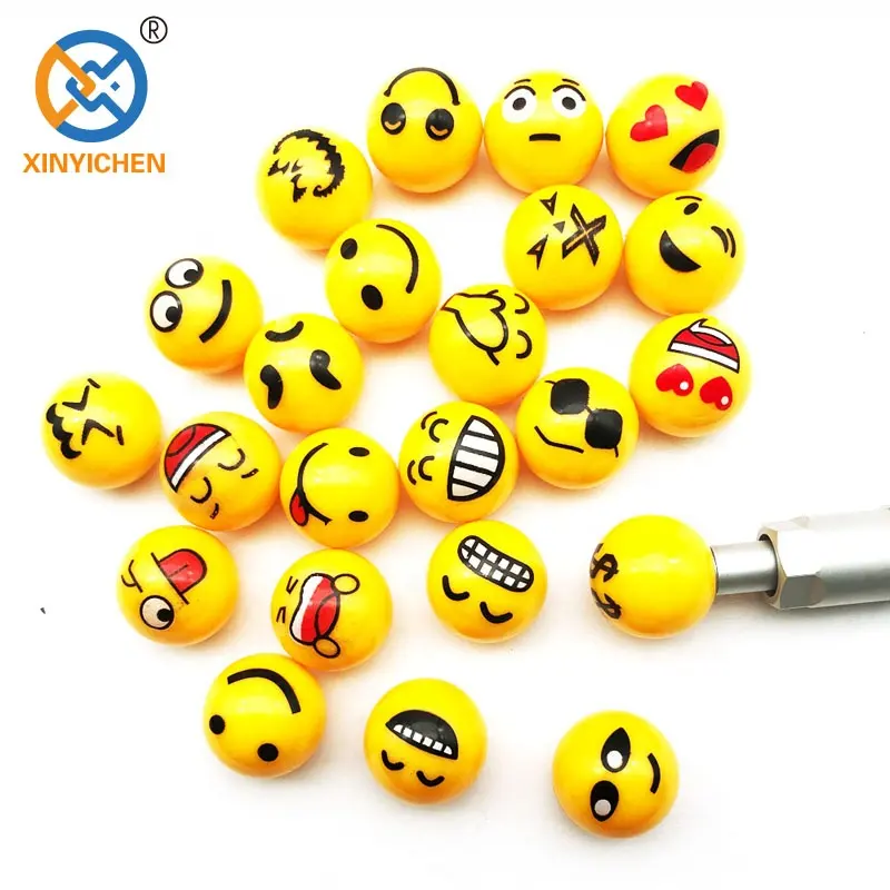 Cars Smile Happy Face expression Ball Shape wheel Tyre Tire Valve Stems Caps Valve Cover