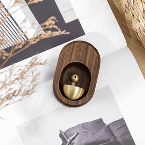 Carillón de viento de madera maciza, refrigerador hecho a mano Simple, campana de cobre, pequeño regalo creativo de inauguración de la casa - Product Image 2
