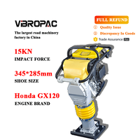 Compacteur de sol à moteur à essence VIBROPAC, compacteur vibrant, piqueur vibrant, 4,0 KW, couple de charge élevé