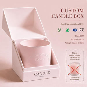 Caja de Papel para Velas Perfumadas Premium Ecológica Personalizada, Caja de <span class=keywords><strong>Regalo</strong></span> para Velas, Sets de <span class=keywords><strong>Regalo</strong></span> de Cosméticos - Product Image 1