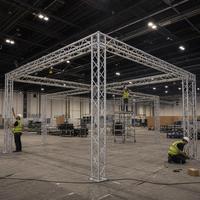 Connecteur de treillis à six voies en alliage d'aluminium avec trous de boulons, structure modulaire, installation rapide pour l'assemblage de cadres de scène