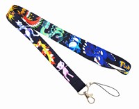 Desainer Logo Kustom Tali Lanyard Satin Poliester Tenun Anime dengan Cetak Gravure, Desain Modis, dan Aksesoris Pengait