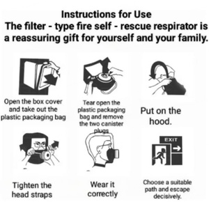 Respirador de Escape para Bomberos TZL30 Profesional, Equipo de Respiración de Cara Completa de Buena Calidad, Filtro de Gas, Accesorio - Product Image 5