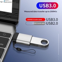 Convertidor USB de Alta Velocidad, Lector de Tarjetas Portátil, Conector Compatible con Todos los Teléfonos Inteligentes Tipo C, Adaptador OTG Tipo C, Modelo a Fabricado en China