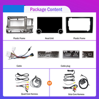 Radio mobil 2Din 11.8 inci Android, untuk Honda Civic 2005-2011 RHD 2K layar QLED pemutar DVD Carplay Android Auto