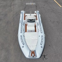 16ft Rib480 coque en fibre de verre semi-rigide Orca Hypalon/PVC Zodiac bateau de pêche gonflable RIB