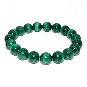 Commercio di Assicurazione di Pietra Naturale di Alta Qualità 4/6/8/10/12 MILLIMETRI di Luce Naturale Malachite Bracciale - Product Image 3