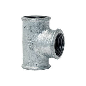 Tubería Reducida en T de Zinc Plateado de 1/2 x 3/4 para Tuberías de Hierro - Product Image 1
