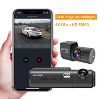 Caméra de tableau de bord 4G à double objectif avec application de contrôle personnalisée, vision nocturne, moniteur de stationnement avant et arrière, caméra de tableau de bord 4K pour voiture