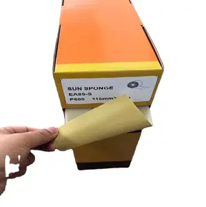 Rolo de papel de lixa espuma abrasivas amarelas