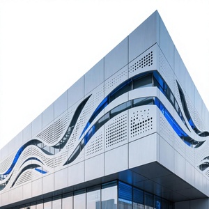 Panneaux de mur-rideau en aluminium modernes, surface anodisée, anti-corrosion, pour l'extérieur des bâtiments, 70 pouces et plus - Product Image 1
