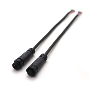 <b>Waterproof</b> Round Connector <b>Cable</b> Male Female ABS Housing IP65 for LED Lighting - Product Image 1