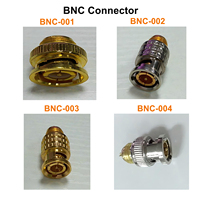 Conector BNC al por mayor de fábrica, de cobre puro y aleación de zinc, tipo tornillo y crimpado, macho y hembra, para cámaras CCTV y cable coaxial RG59 RG6