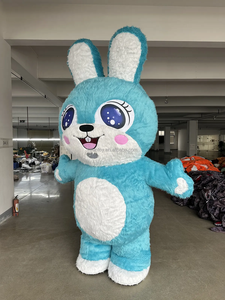 Đáng kinh ngạc giáng sinh Inflatable thỏ thỏ trang phục đầy đủ cơ thể đi bộ bunny linh vật phù hợp với phục sinh giải trí Bunny Dress - Product Image 6